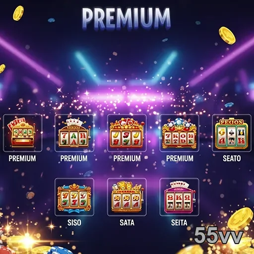 Imagem do site 55vv com foco em jogos, destaque para a seção 55vv-Games07 com detalhes visuais atraentes.